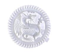 WRITWAA Dragon Embossment Mold with Delicate Design for Epoxy Resin Casting Flexible Silicone Easy Demoulding Dragon Plate Mold for Crafting and Decorative Ornaments