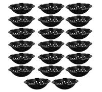 WRITWAA Drainage Filter Pads 20Pcs Round Plastic Mesh Screens for Flower Pots and Planters 7.5Cm Suitable for Bonsai and Garden Plants