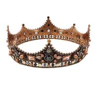 WRITWAA Elegant Alloy Pearl Crown Wedding Headpiece for Bride with Easy to Attach Design, Not Easy to Fall, for Valentine's Day and Bridal Hair Accessories