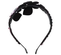 WRITWAA Elegant Rhinestone Headband with Butterfly Motif, Pu Material, Suitable for Most Hair Styles, for Banquets and Parties, Delicate and Sophisticated Hair Accessory for Women