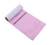 WRITWAA English Receipt Book 2-Part Invoice Forms Duplicate Purchase Order Book 100 Pages for Small Business Recordkeeping and Management