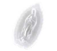 WRITWAA Epoxy DIY Mold Angel Silicone Mold White Silicone Mary Shaped Creative Practical Easy to Use for Resin Casting