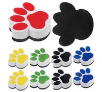 WRITWAA Erasable Whiteboard Erasers EVA 10Pcs Cartoon Pattern Portable Board Rubbers for Office and Teaching Whiteboards