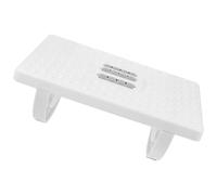 WRITWAA Ergonomic Office Footrest Stool with Comfortable Material and Non-Slip Bottom, Small Step Footstool Under Desk Use, Sleek White Pp Design Suitable for Home Decor
