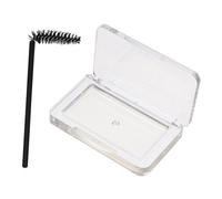 WRITWAA Eyebrow Styling Soap with Transparent Brow Setting Gel Acrylic Box Lightweight Portable Eyebrow Soap for Natural Shape Fixing Includes Easy Comb Brush for Neat Charming Brows