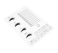WRITWAA Eyelash Extension Tray False Eyelashes Pallet Acrylic Lash Holder White for Beauty Salon Lash Display and Storage