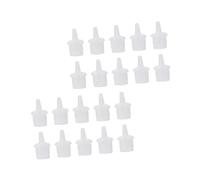 WRITWAA Eyelash Glue Bottle Tips Replacement 50pcs Pack Closed Nozzle Caps for Eyelash Extension Adhesive Accessories for Professional Salon Use