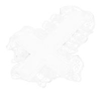 WRITWAA Fabric Hair Clip Gothic Hair Clips 2.4x1.6in Lightweight Portable White Delicate Lace Edge Design for Gatherings Proms Halloween