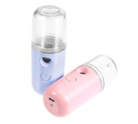 WRITWAA Facial Mist Sprayer USB Charging 2pcs Mini Humidifier Portable Nano Spray Hydrating Skin Moistener Beauty Tool for Deep Facial Moisturizing and Daily Skincare
