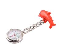 WRITWAA Fashion Hanging Pocket Watch for Doctors with Luminous Display, Creative Dolphin Shape Made of Sturdy Zinc Alloy, for Decor Use with Your Family and Friends Random Color
