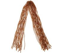 WRITWAA Fashion Synthetic Dreadlock Extensions Lightweight Double Ended Hairpiece for Men Women Comfortable Braided Wig for Parties Stage Daily Wear Hip-hop Style Brown
