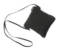 WRITWAA Fashionable Summer Beach Bag for Women PU Woven Crossbody Purse Lightweight Shoulder Bag with Spacious Interior for Travel Weekend Getaways Outdoor Activities