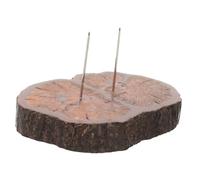 WRITWAA Felt Doll Display Stand with Wooden Base and Metal Needle Stable Multi-Functional Doll Holding Rack and Small Objects for DIY Needle Felting Showcase