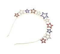 WRITWAA Five-pointed Star Headband Independence Day Hairband Party Supply Star-shape Headband Material for Women Hair Carnival Head Decor Style