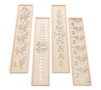 WRITWAA Floral Vine Wall Stencil Template, Reusable Hollow Leaf Painting Stencil for DIY Scrapbooking and Spray Paint, Botanical Decorative Pattern for Wood Signs and Furniture Projects