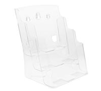 WRITWAA Flyer Stand Wall Mount Brochure Holder Rack Transparent Document Display Organizer with Classified Storage for Office and Desktop Use