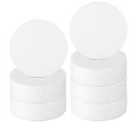 WRITWAA Foam Circles Craft Discs 7 Pack 6-Inch Round High-Density Foam Pads for Cake Decorations and Sculptures, Lightweight Sturdy Cylinders for DIY Projects