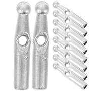 WRITWAA Folding Umbrella Tail Beads 10 Pack Plastic Umbrella Bone Covers Repair Kit with Needles and Thread for Foldable and Rain Umbrellas Replacement Accessories