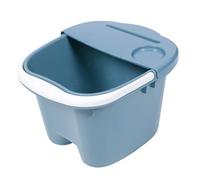 WRITWAA Foot Spa Soak Basin Foot Massage Bucket with Lid Blue for Home Use Calf Massage Relaxation