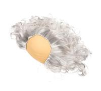 WRITWAA Funny Bald Wig for Adults Old Man Cosplay Costume Accessory Unisex Party and Halloween Dress Up Curly Wave Style Suitable for Teens and Adults