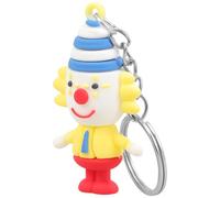 WRITWAA Funny Clown Keychain Pendant for Backpack and Purse, Circus Theme Bag Hanging Decor, Cute Clown Keyring for Women,