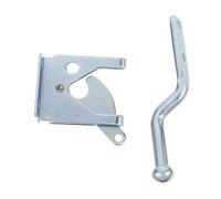 WRITWAA Gate Latch Pull Cable Silver Fence Gate Lock Carbon Steel Garage and Farm