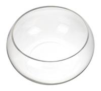 WRITWAA Glass Fish Bowl with Design for Desktop Use, Strong and Reliable Aquarium Suitable for Office Decoration and DIY Miniature Water Garden