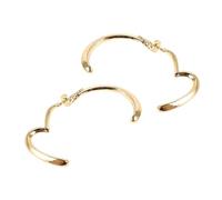 WRITWAA Gold Heart Hoop Earrings for Women Irregular Dangle Jewelry with Large Heart Shape for Parties and Celebrations