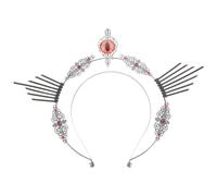 WRITWAA Gothic Demon Eye Crown Headpiece for Women Lolita Accessories Halloween Party Costume Hair Band Comfortable and Lightweight Cosplay Headdress for Adults