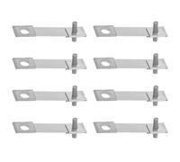WRITWAA Grandfather Clock in Iron Silver 8pcs Pendulum Suspension Springs