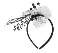 WRITWAA Halloween Headband: Skull Flower Headband Spooky Skeleton Hands Hair Accessories For Adults Cosplay Prop For Halloween Party And Role-Playing Events