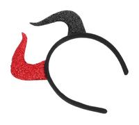 WRITWAA Halloween Season Headband with Horns, Scary Hair Band for Cosplay