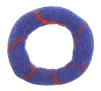 WRITWAA Hand Sewn Wool Felt Singing Bowl Mat Cushion in Blue for Protection and Use, Sound Bowl Accessory for Meditation and Prayer Practices