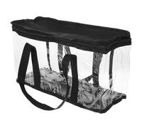 WRITWAA Handheld Oxford Cloth Baseball Pvc Cap Storage for and Capacity Bag with Adjustable Strap, Large Tote, Plastic Pouch Women for Work and Daily Essentials