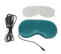 WRITWAA Heating Sleeping Eye Mask Moxa Steam Eye Mask Cloth USB Electric 4 Modes 4 Temperature Levels Green Sleep for Removing Dark Circles and Improving