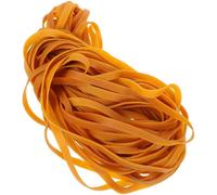 WRITWAA Heavy Duty Elastic Rubber Bands with High Tensile Strength Yellow 10mm Wide 45pcs Multi-function Bands for Sealing Food Packaging and Crafts