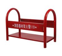 WRITWAA Heavy Duty Red Plastic Floor Stand Fire Extinguisher Holder for 2-4kg Powder Extinguishers Fire Safety Bracket Base for Home and Workplace