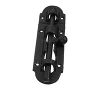 WRITWAA Heavy Duty Stable Closure Performance Slide Barrel Bolt Latch Cast Iron with Anti-Corrosion Surface and Padlock Hole for Garden Gate and Wooden Gate Outdoor Installation