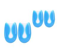 WRITWAA Heel Cushion Inserts Heel Mats Silicone U-Shaped 2 Pairs Soft Gel Prevent Slippage and Protect Feet Comfortable Shock Absorption Pads for Boots and Loafers