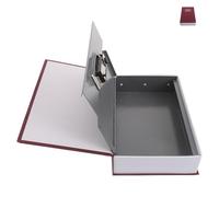 WRITWAA Hidden Book Safe Money Saving Box with Combination Lock, Space Saving and Lockable Stainless Steel and Paper Safe, Realistic Book Appearance for Office and Dorm Use