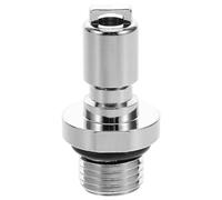 WRITWAA High Pressure Diving Adapter Quick Disconnect Coupler for Scuba Diving Equipment Silver Deep Sea Ready Air Tank Connector with Reliable Sealing