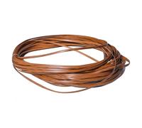 WRITWAA High Strength PE Plastic Rattan Furniture Repair Material Wood Grain Effect Flexible Weaving Strip for Rattan Chair Bench Table DIY Craft Basket Renovation