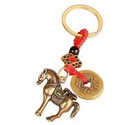 WRITWAA Horse Keychain Pendant Unique Keyring Rope Tiny Backpack Keychain Decorative Wallet Bag Accessory Horse