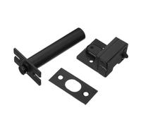 WRITWAA Hotel Safety Latch Zinc Alloy Concealed Door Chain Lock with Switch Button for Front Door Security in House and Rental Property Black