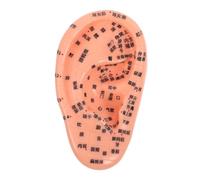 WRITWAA Human Ear Acupuncture Model Portable Ear Acupoint Press for Self-Massage Acupuncture Practice Traditional Chinese Medicine Design Safe Skin-Friendly Material