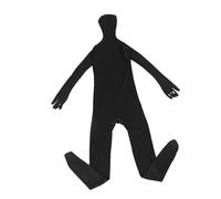 WRITWAA Invisible Black Bodysuit Ninja Costume for Adults Stretchy Lightweight Full-body Jumpsuit for Halloween Parties Cosplay Stage Performance Unisex Black Cloak Effect