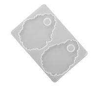 WRITWAA Irregular Epoxy Tray Mold Non-Stick Practical Silicone Casting Mold for DIY Makeup Tray Crafting Suitable for Art and Trinket Plate Creation