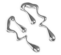 WRITWAA Irregular Waterdrop Earrings Lightweight Abstract Drop Earrings for Women Artistic Geometric Design Comfortable All-day Wear Jewelry