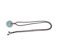WRITWAA Jade Charm Necklace Crystal Jewelry for Women Stone Circle Necklace Car Rearview Mirror Charm Costume Jewellery for Women Green