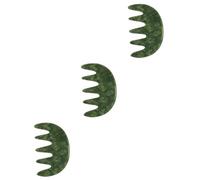WRITWAA Jade Craft Massage Comb Ergonomic Body Massager Tool for Scalp and Relaxation Comfortable Wide Tooth Design for Simple Massage for Self Care and Wellness